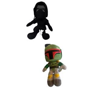 Star Wars Boba Fette & Sith Knight Plush Lot Force Awakens Soft Toy Stuffed